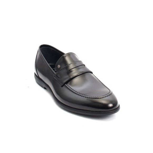 ROBERTO SERPENTINI 45224a Black Perlato Leather Classic...